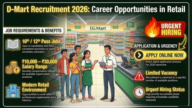 D-Mart Recruitment 2026, D-Mart Recruitment 2026 job vacancy apply online India