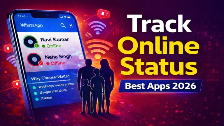 Track family members online status-