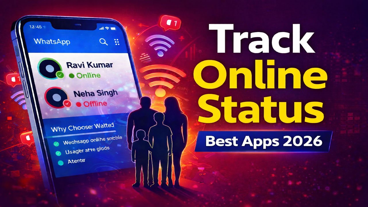 Track family members online status-